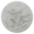 Quadro Luna materico silver - MOON 110 cm - by Alessandro Vinci - spedizione inclusa