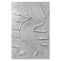 Quadro Argento Materico THE RIVER 100×150 cm - By Alessandro Vinci - spedizione inclusa