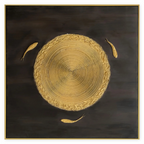 Quadro materico con cornice TRIADE 100×100 cm - by Alessandro Vinci - spedizione inclusa