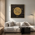 Quadro materico con cornice TRIADE 100×100 cm - by Alessandro Vinci - spedizione inclusa