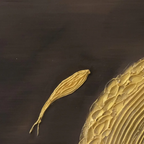Quadro materico con cornice TRIADE 100×100 cm - by Alessandro Vinci - spedizione inclusa