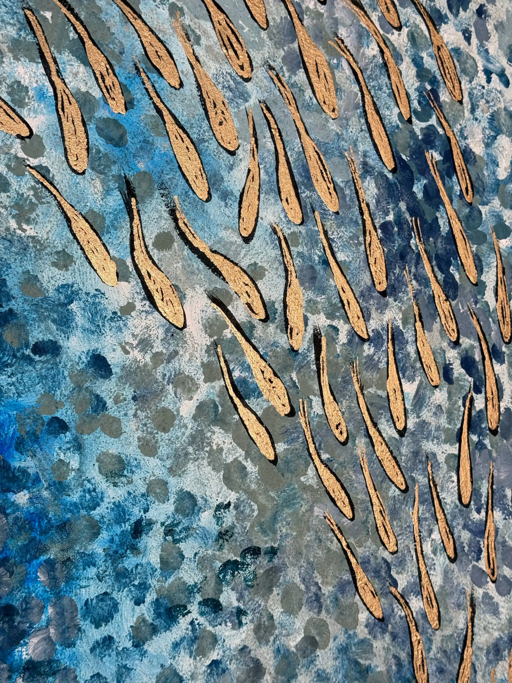 FISH VORTEX LIGHT BLUE - Alessandro Vinci - Quadri Su Commissione