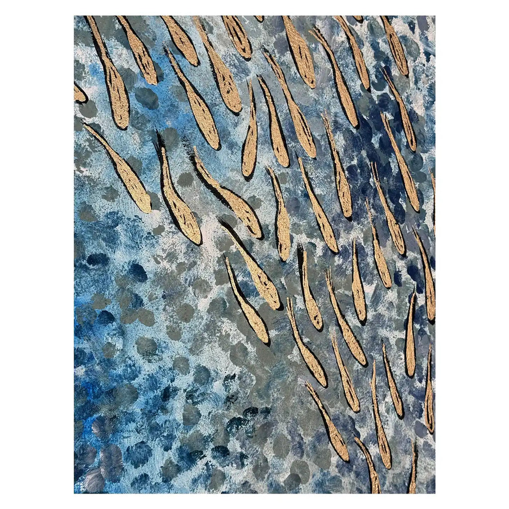 FISH VORTEX LIGHT BLUE - Alessandro Vinci - Quadri Su Commissione