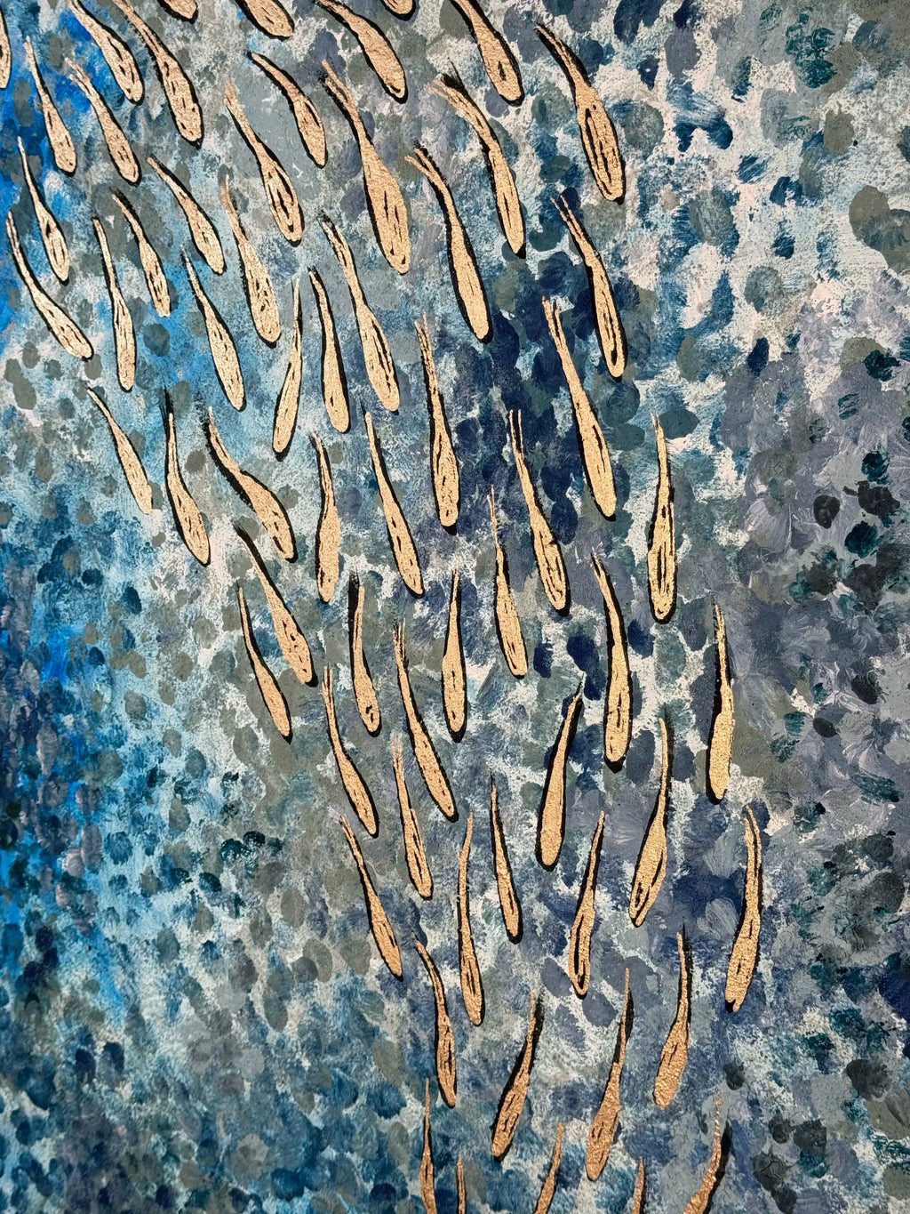 FISH VORTEX LIGHT BLUE - Alessandro Vinci - Quadri Su Commissione