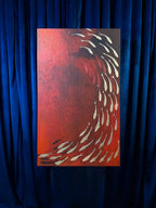 FISH VORTEX RED - Alessandro Vinci - Quadri Su Commissione
