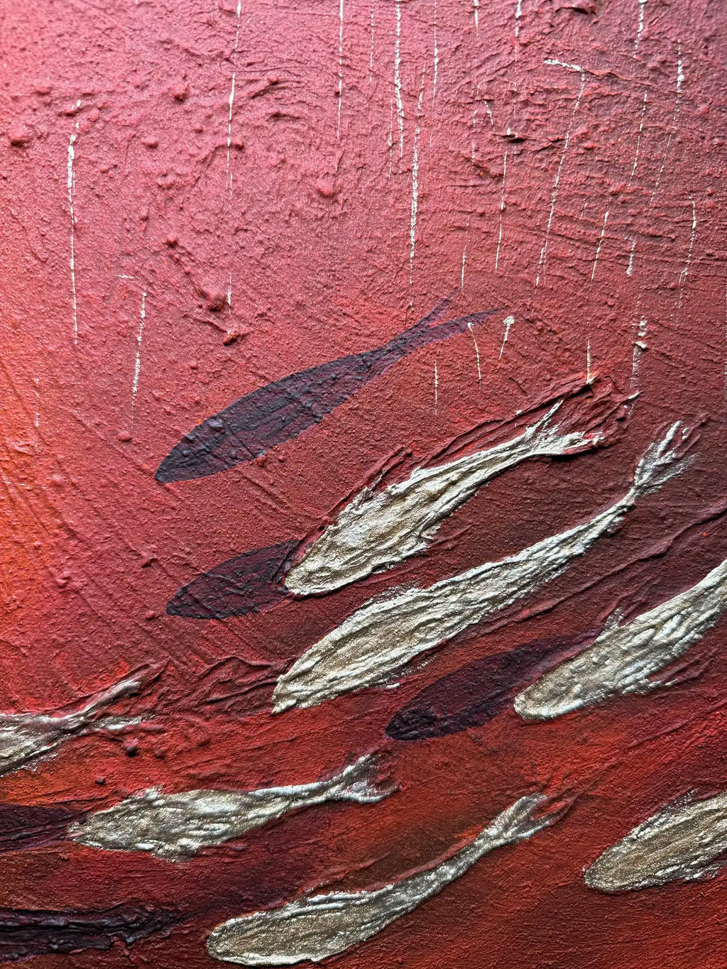 FISH VORTEX RED - Alessandro Vinci - Quadri Su Commissione